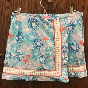Lilly Pulitzer Teal & Pink Skirt
